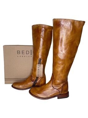 BED STU Tess Rustic Distressed Riding Boots Size 7.5